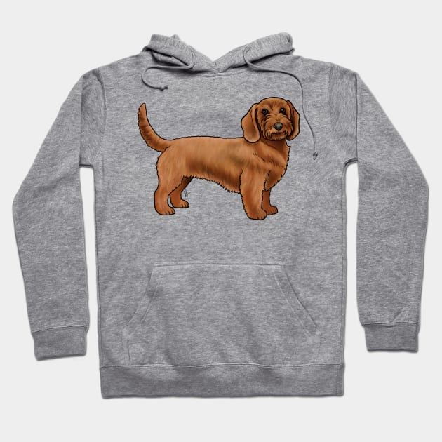 Dog - Basset Fauve de Bretagne - Red Wheaten Hoodie by Jen's Dogs Custom Gifts and Designs